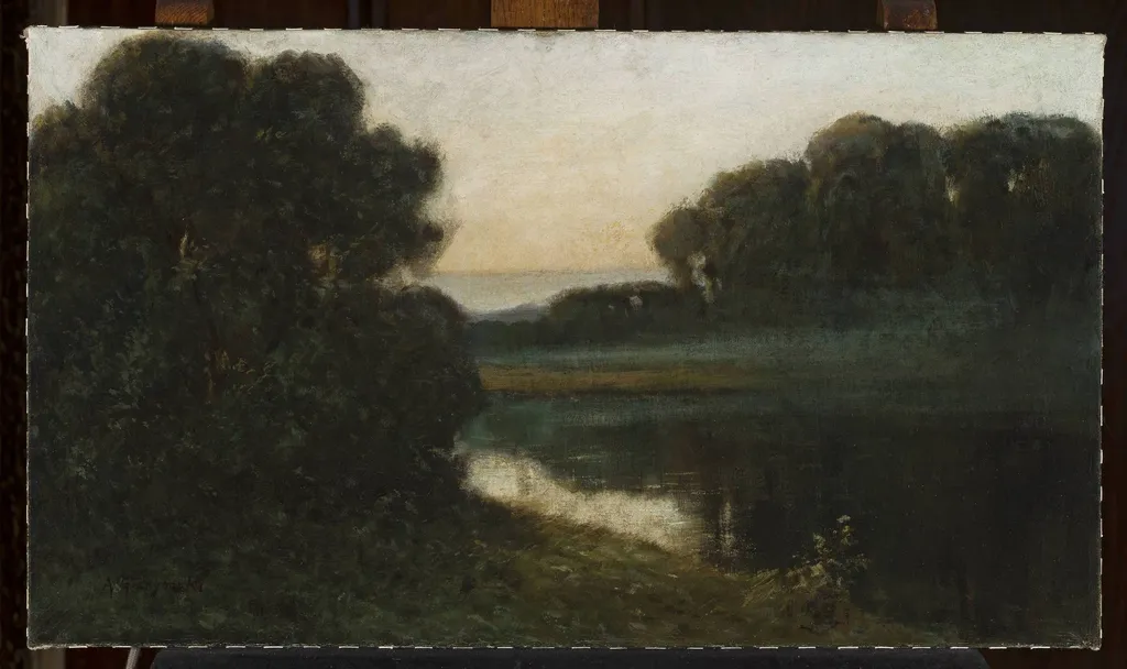 Landscape, by Aleksander Gierymski, oil, 1885