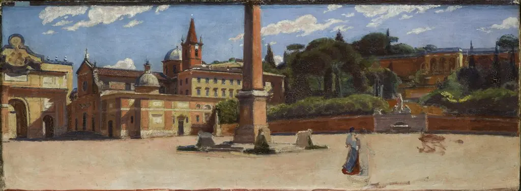Piazza del Popolo in Rome, by Aleksander Gierymski