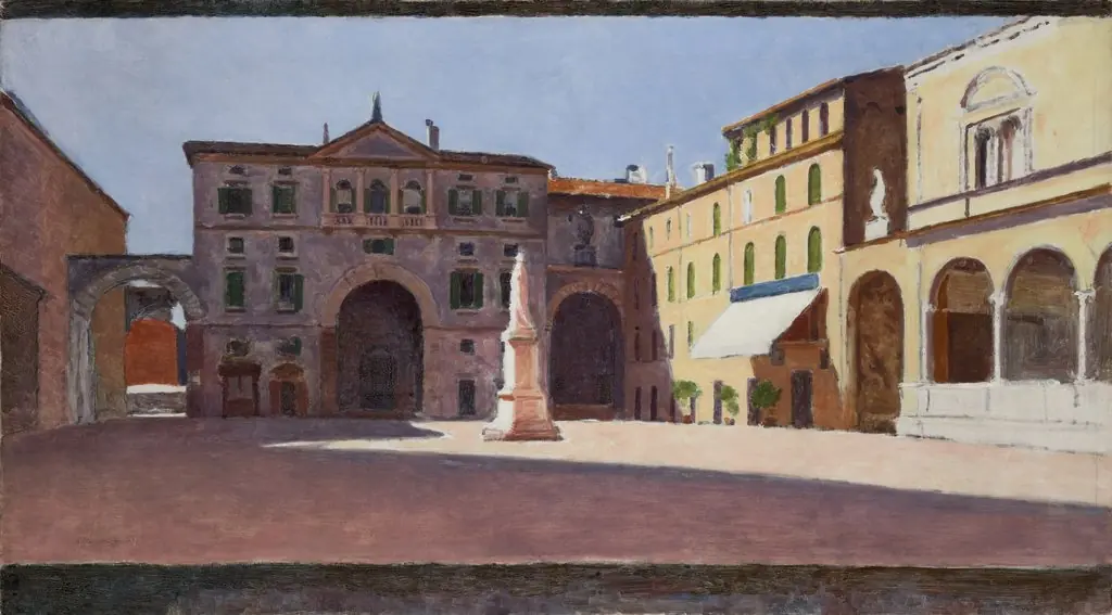 Piazza di Dante in Verona, by Aleksander Gierymski