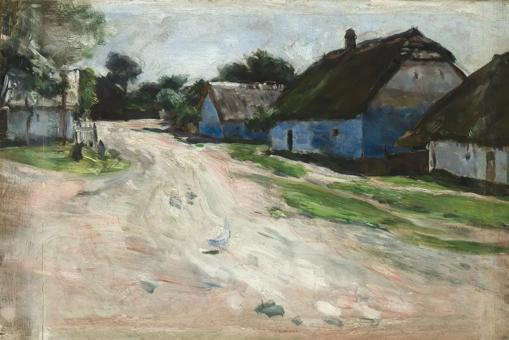 Road at Bronowice, by Aleksander Gierymski, oil, 1898