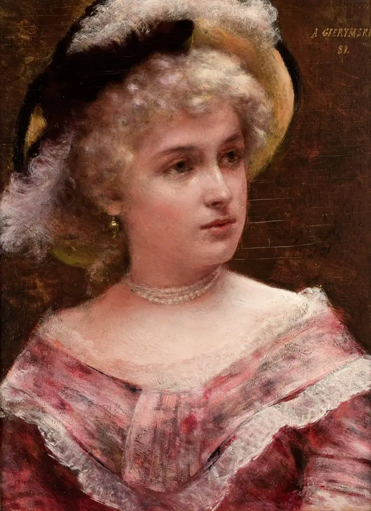 Rococo Lady, by Aleksander Gierymski