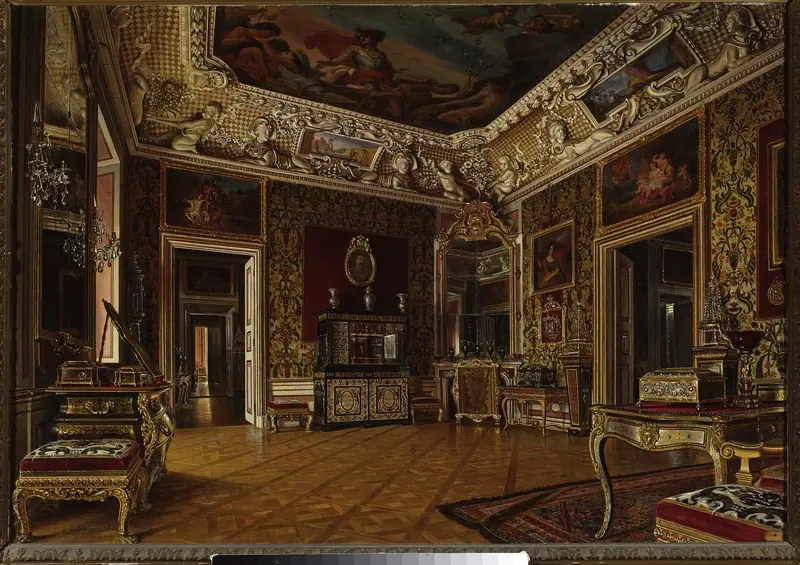 Interior of the royal bedroom at the Wilanów Palace, by Aleksander Gryglewski