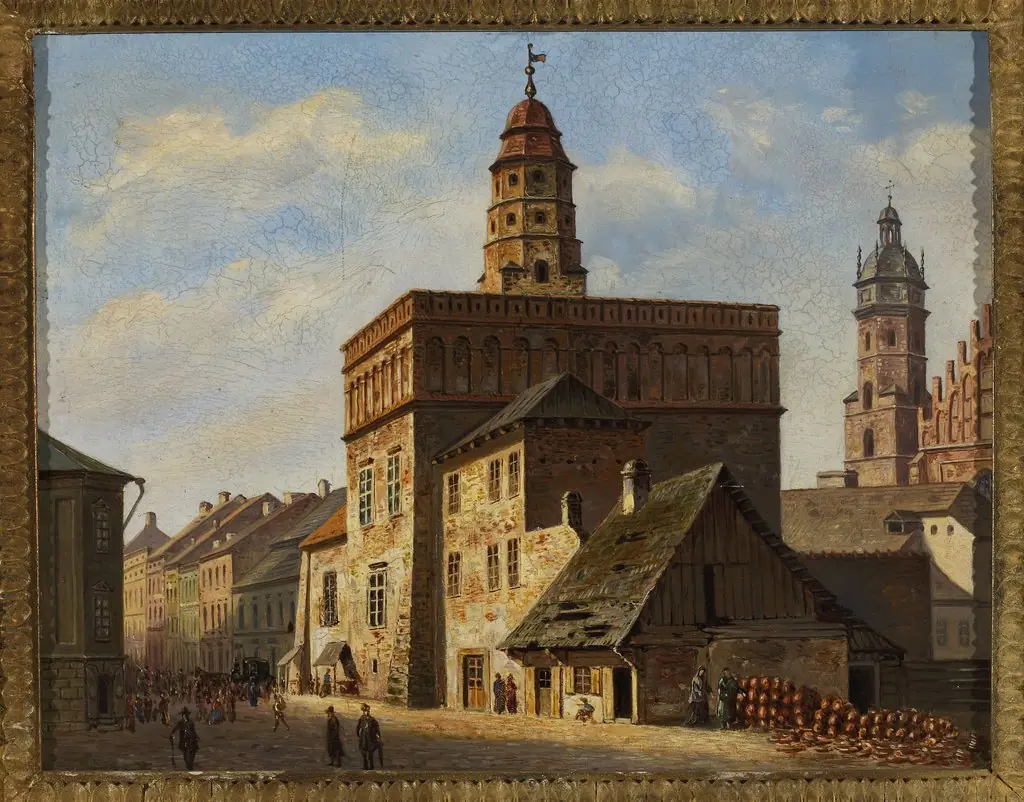 Old town hall at the Wolnica square in Kazimierz, Kraków, by Aleksander Gryglewski