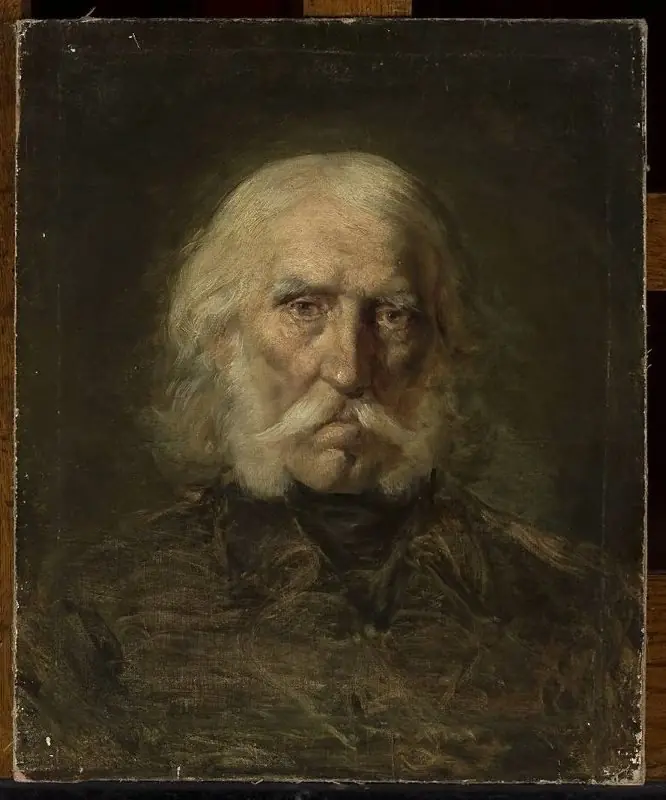 Head of an old man, by Aleksander Kamiński
