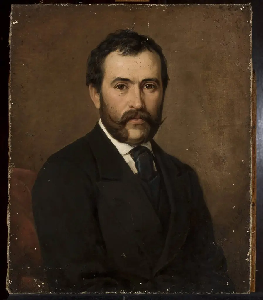 Male portrait, by Aleksander Kamiński