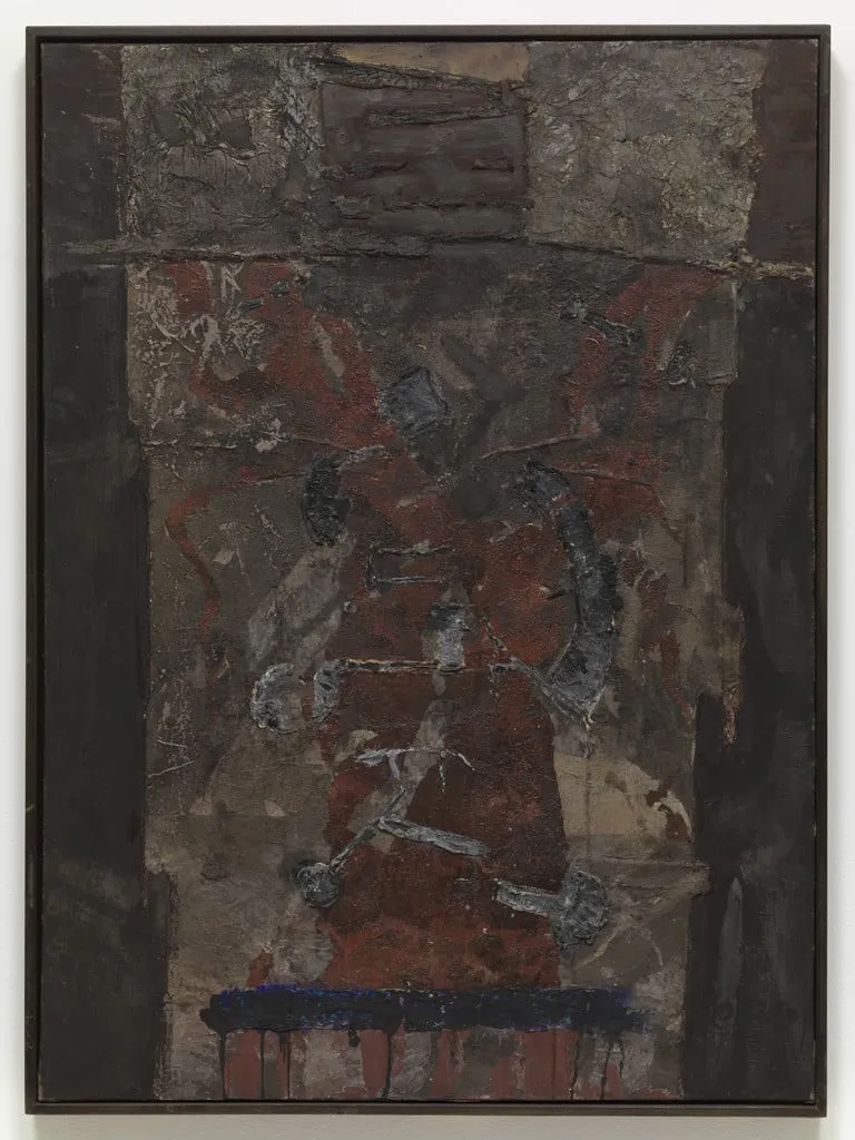Untitled, by Aleksander Kobzdej, oil, 1959