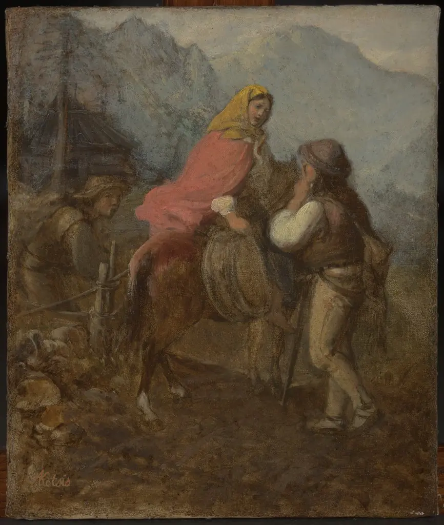 A Highlander Woman on Horseback, by Aleksander Kotsis
