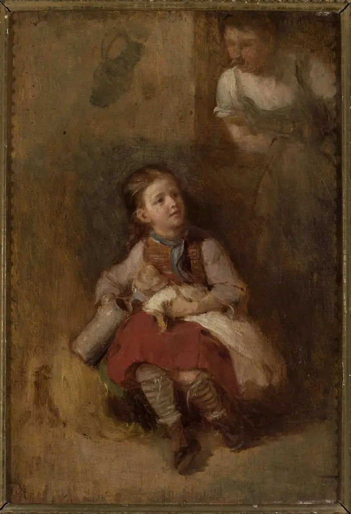 Girl with a doll, by Aleksander Kotsis