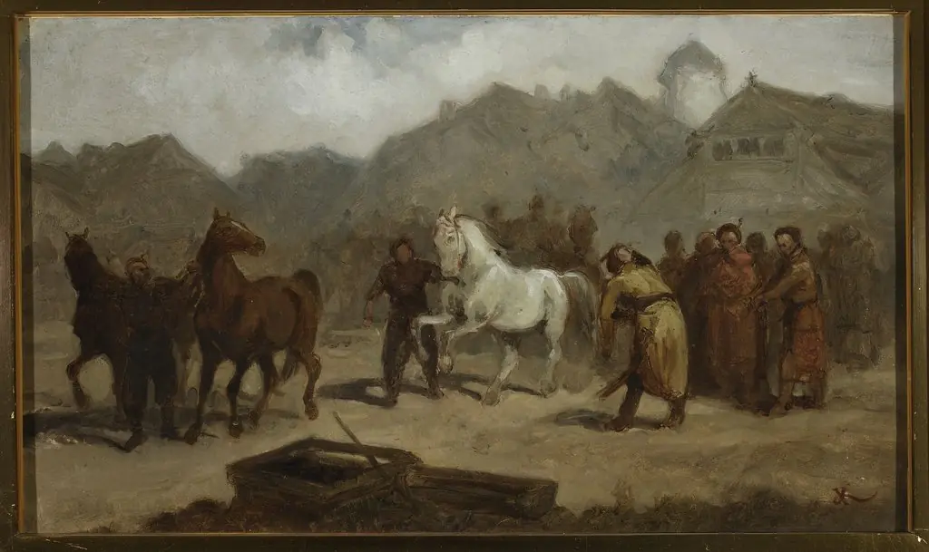 Horse market, by Aleksander Kotsis