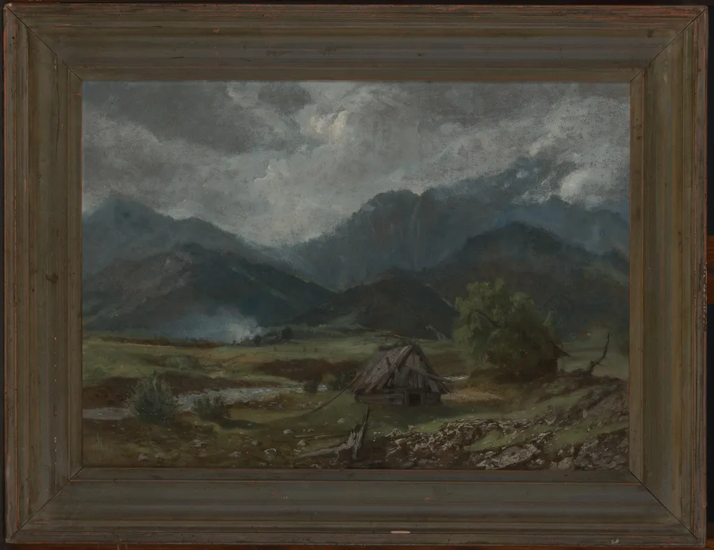 Mount Giewont, by Aleksander Kotsis, oil, 1870