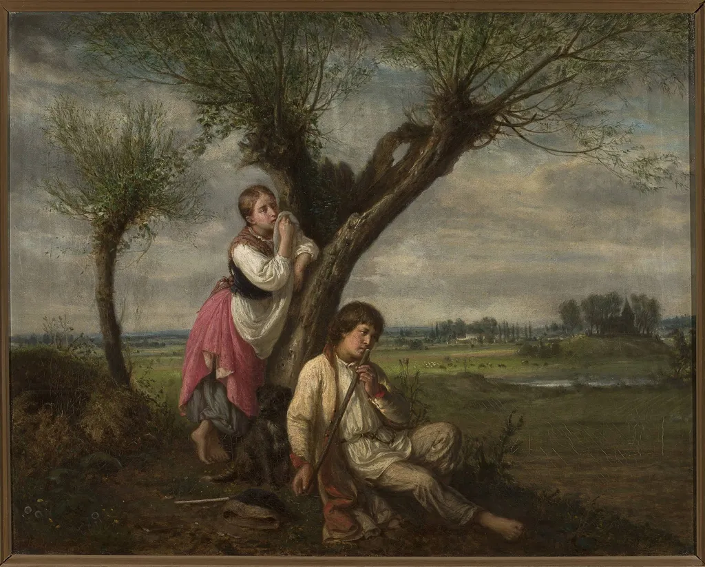 Springtime, by Aleksander Kotsis, oil, 1864