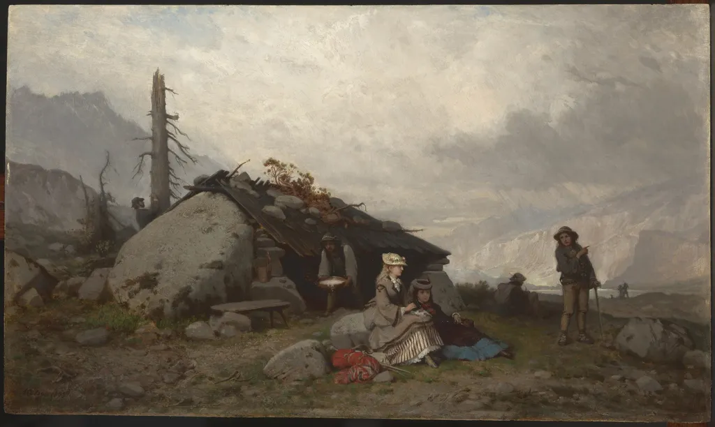 Trip in the Tatra Mountains, by Aleksander Kotsis, oil, 1873