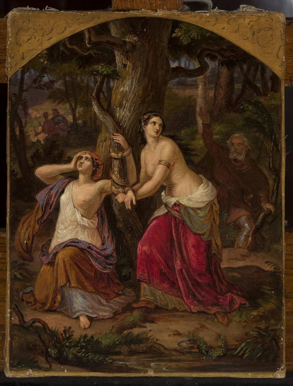 Captives, by Aleksander Lesser, oil, 1859