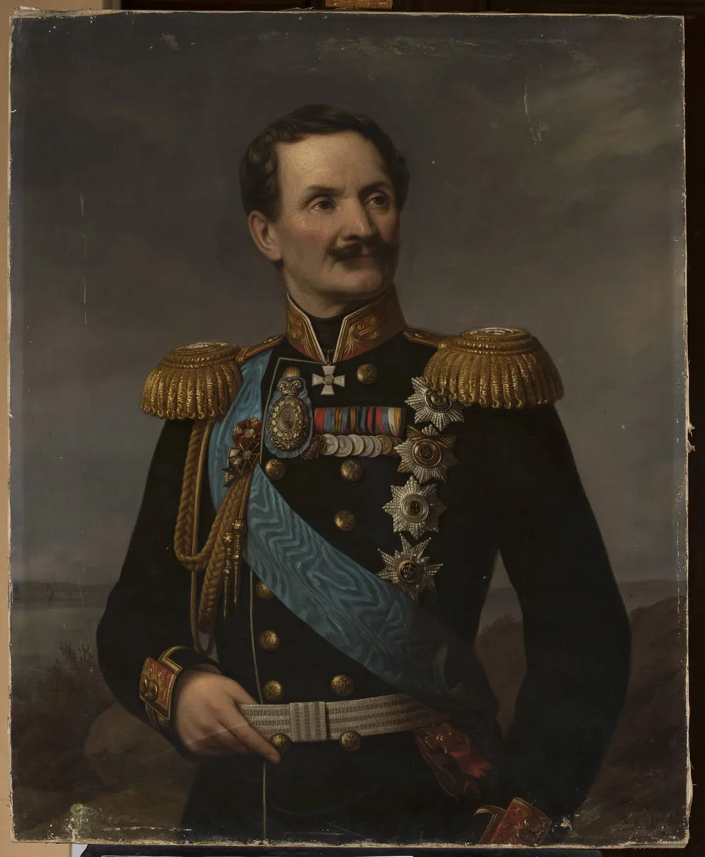 Portrait of Friedrich Berg, by Aleksander Lesser, oil, 1868