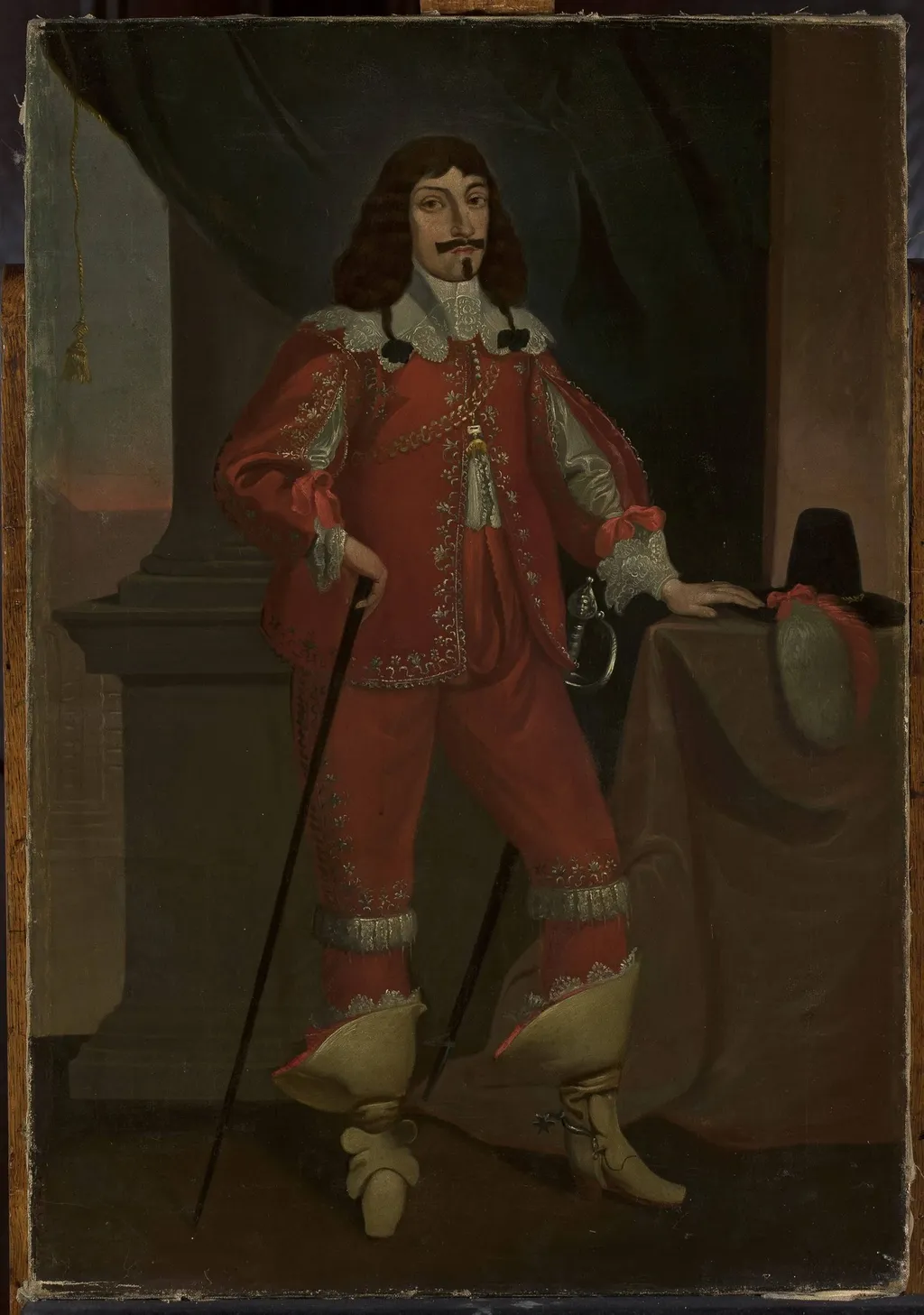 Portrait of John II Casimir Vasa (1609–1672), by Aleksander Lesser, oil, 1850