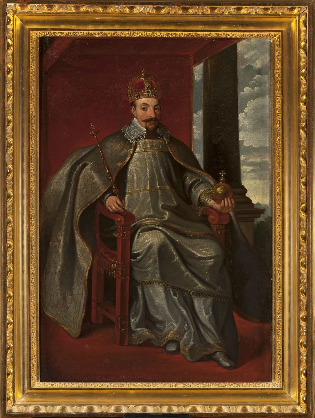 Portrait of king Sigismund III Vasa (1566–1632), by Aleksander Lesser, oil, 1860