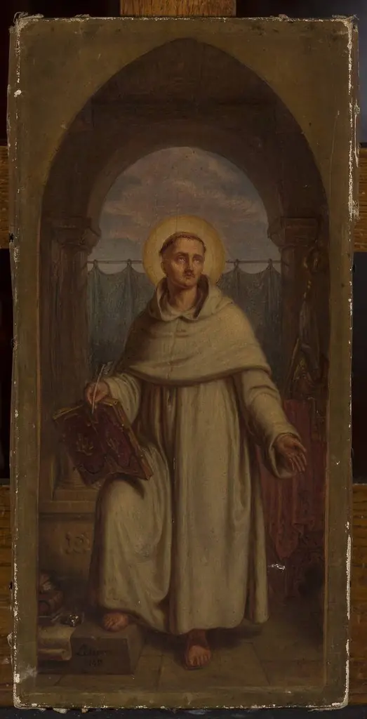Sketch for “Wincenty Kadłubek”, by Aleksander Lesser