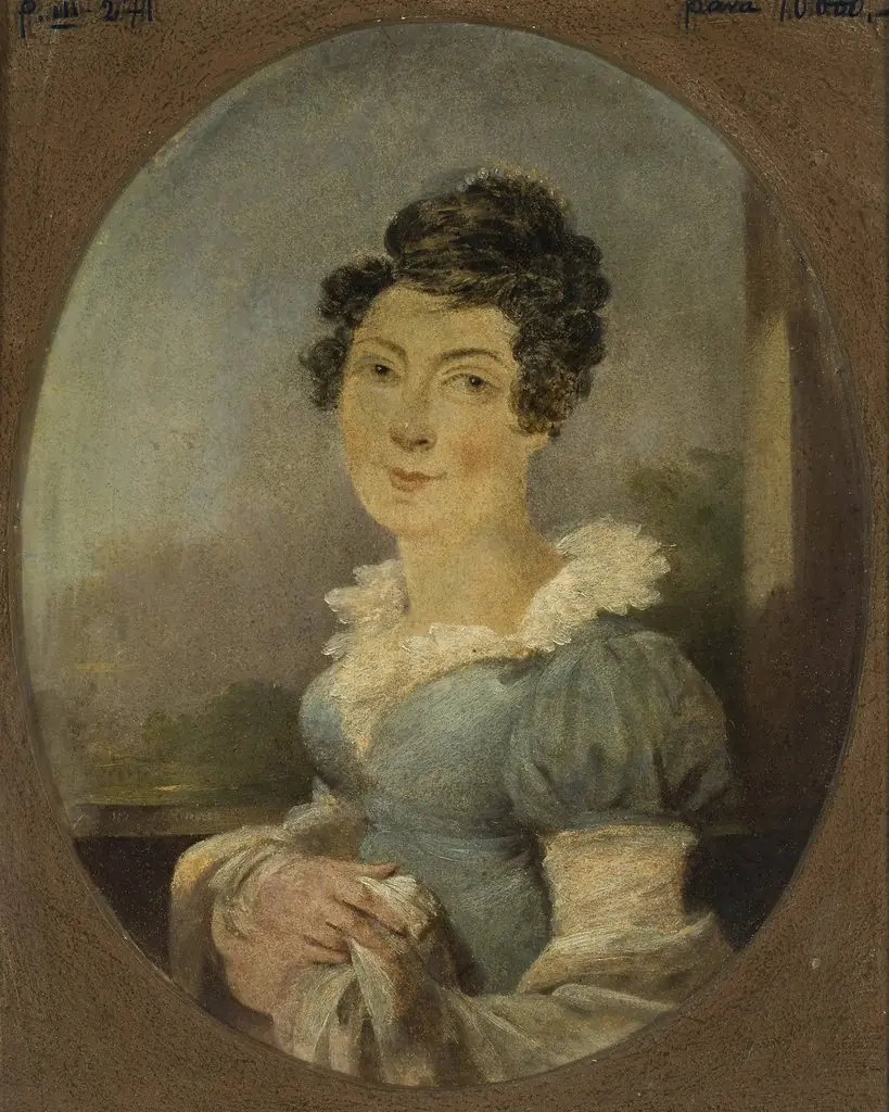 Portrait of Antoni Erazm Makarowicz's wife, by Aleksander Ludwik Molinari