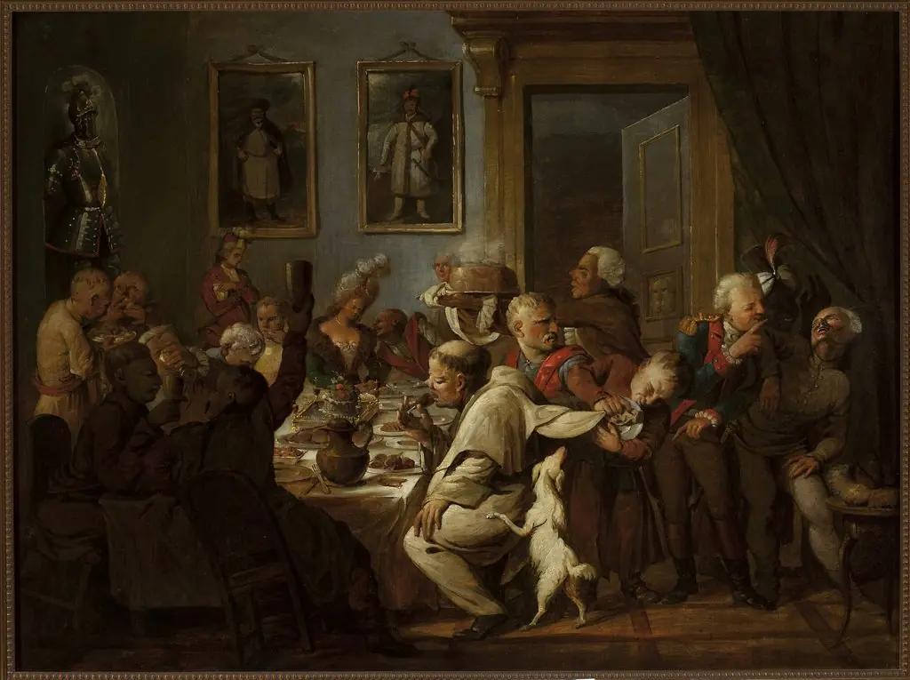 Banquet at Radziwiłł’s, by Aleksander Orłowski