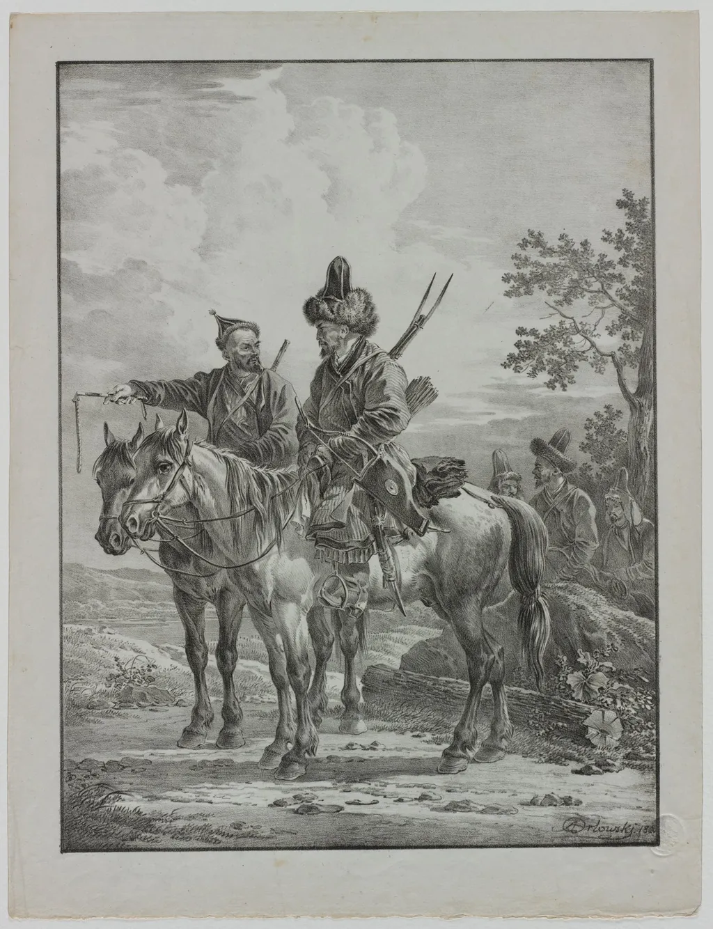 Tartars on Horseback, by Aleksander Orłowski, 1820