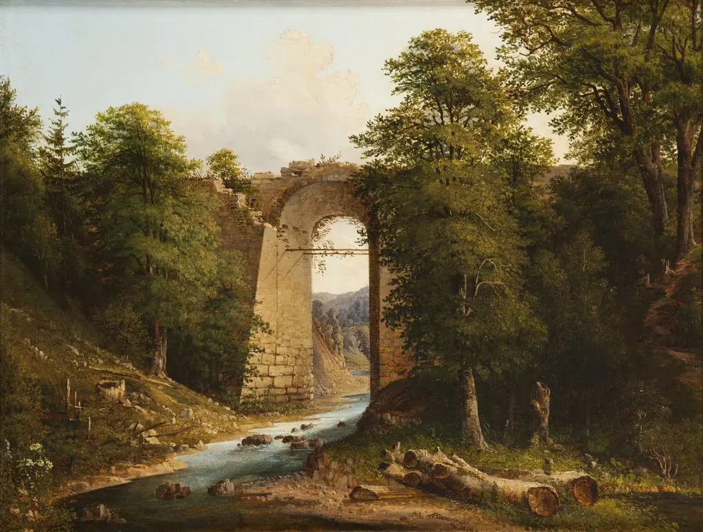 Bridge in Czerna, by Aleksander Płonczyński
