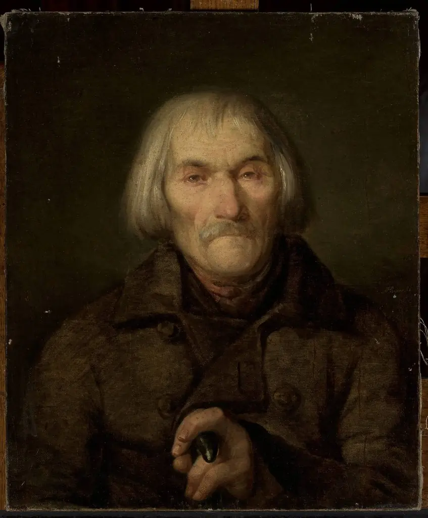 Portrait of an old man, by Aleksander Rycerski