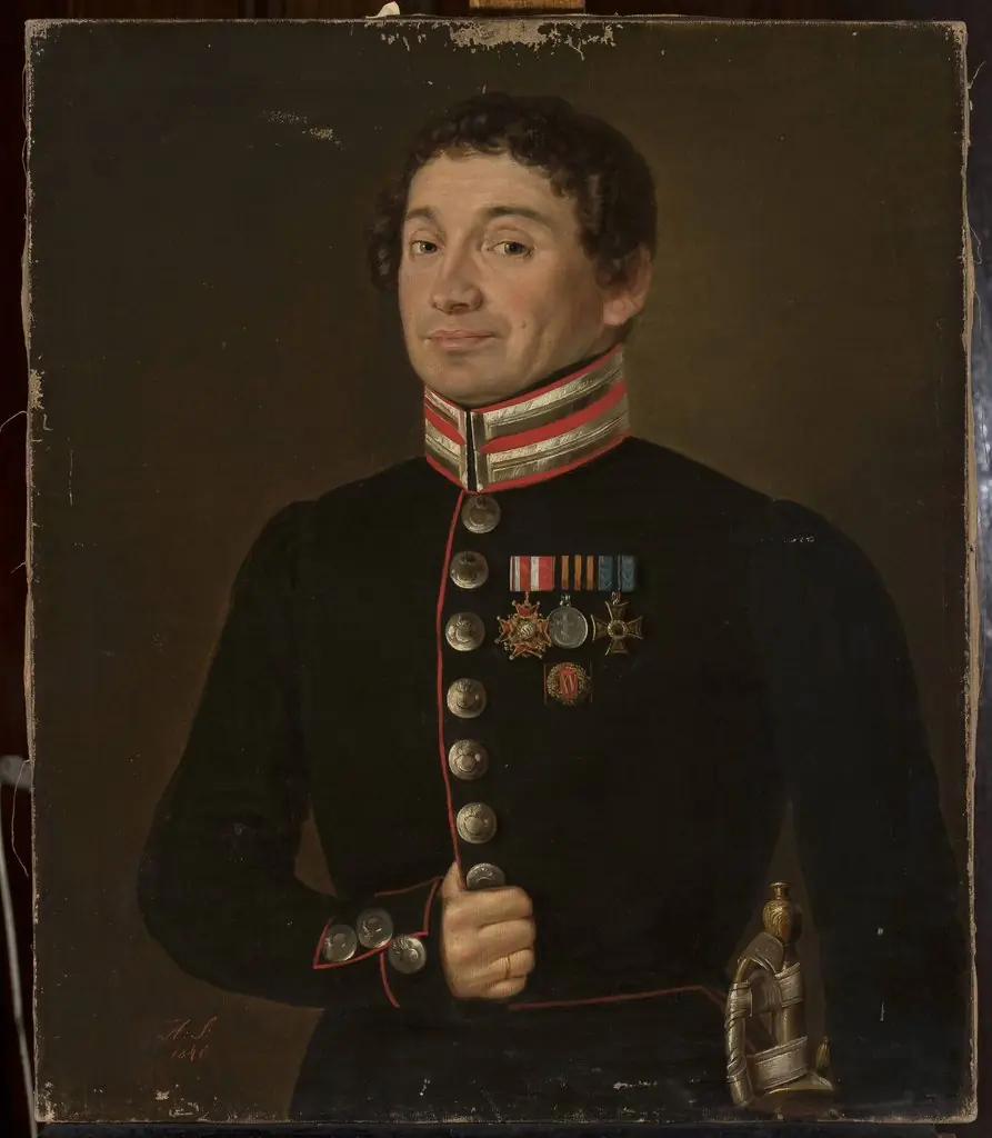 Portrait of a Russian military official, by Aleksander Stankiewicz