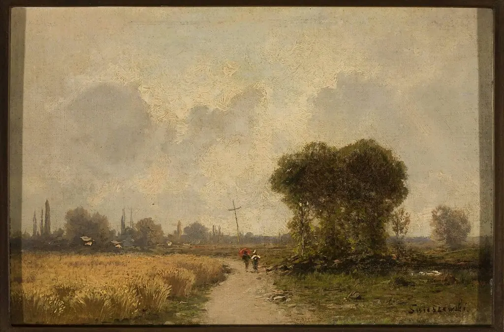 Landscape with a road, by Aleksander Świeszewski