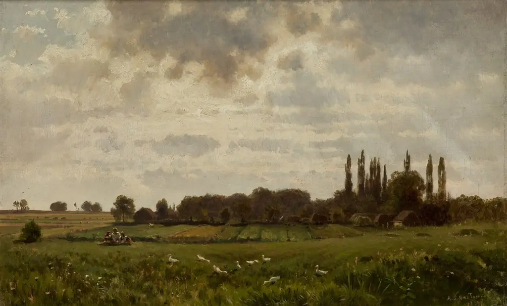 Village Masłowice, by Aleksander Świeszewski