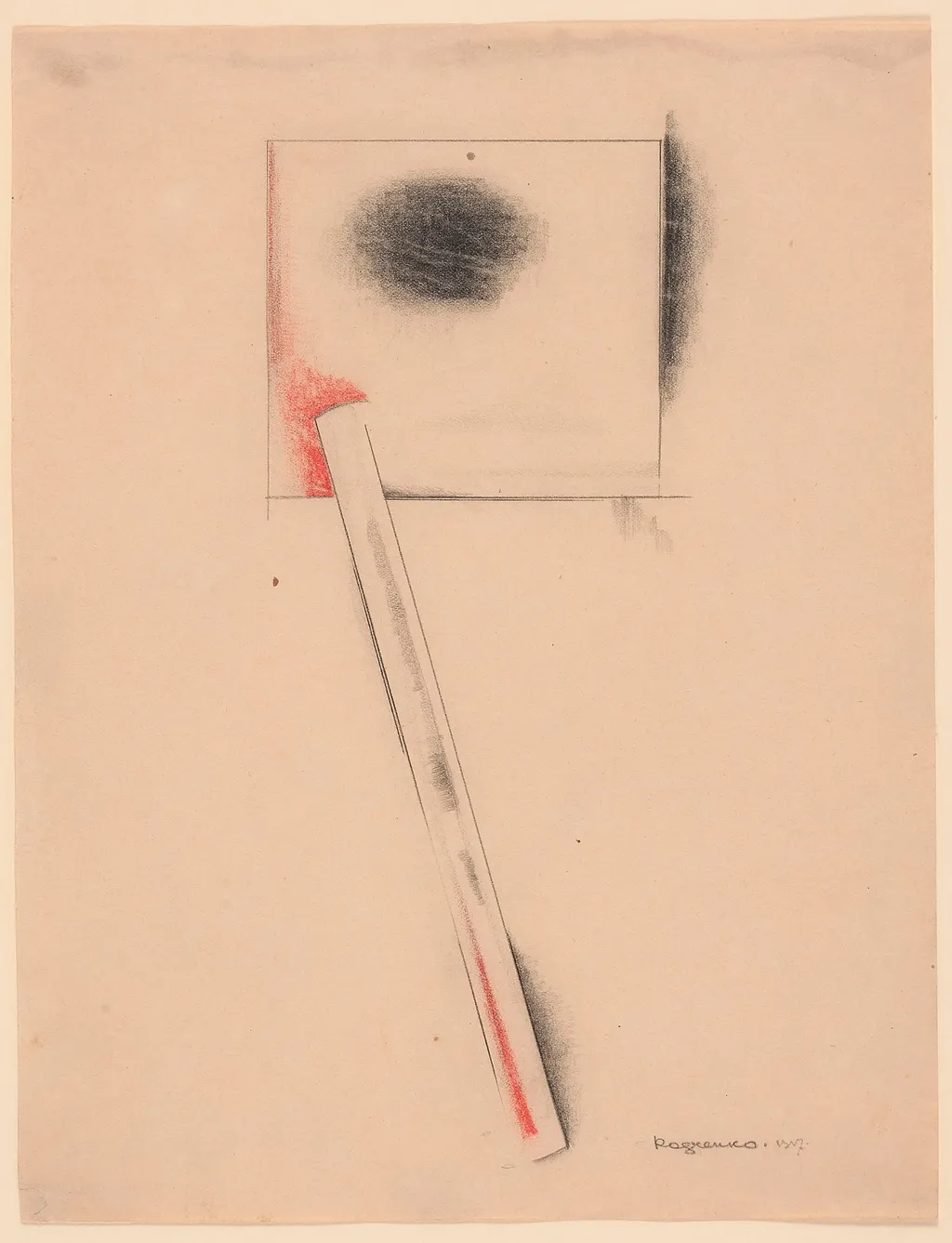 Σύνθεση (σχέδιο λάμπας για το "Café Pittoresque"), by Aleksandr Rodchenko, 1917
