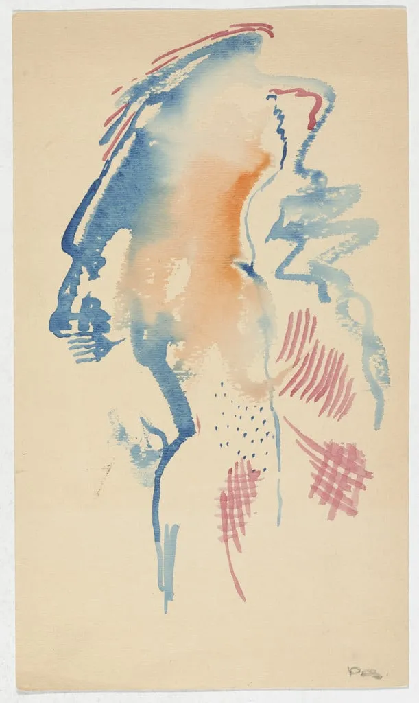 Untitled, by Aleksandr Rodchenko, watercolor, 1934