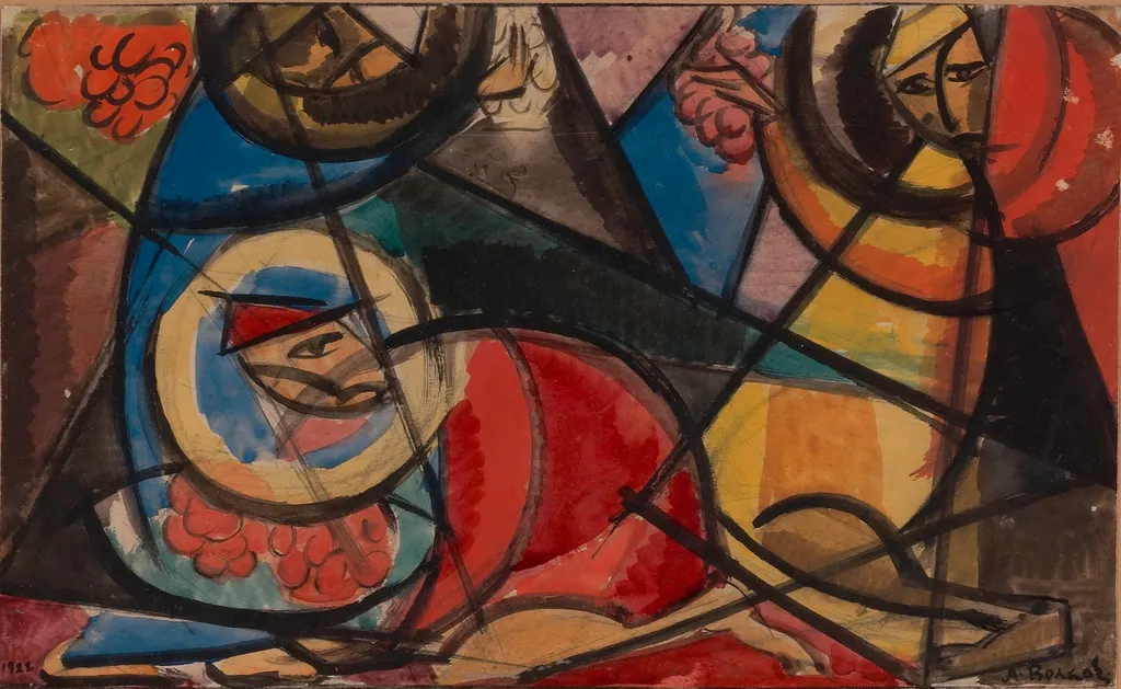 Σύνθεση με Τρεις Μορφές, by Aleksandr Volkov, unspecified, 1922