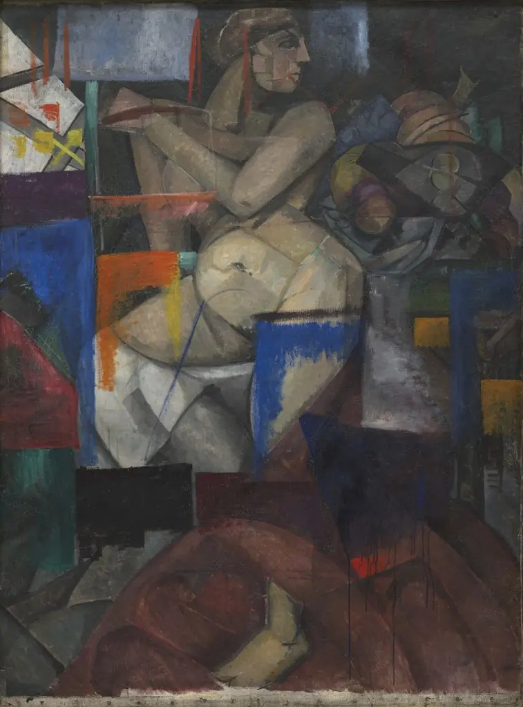Cubist Nude, by Aleksandra Ekster