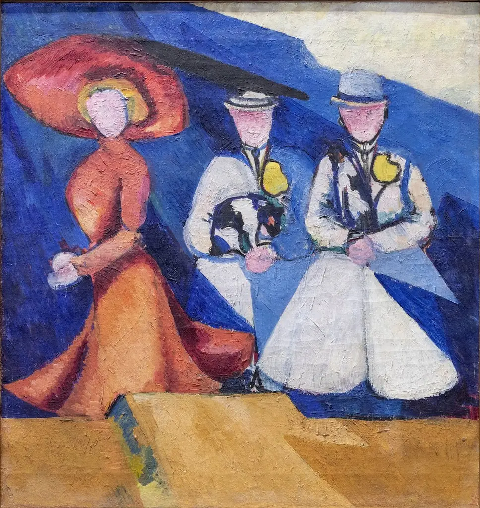 Three women figures, by Aleksandra Ekster