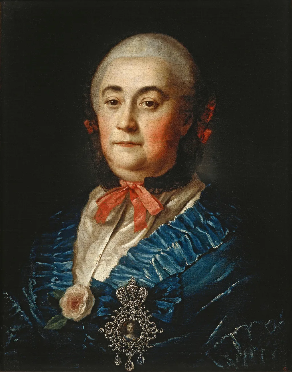 Portrait of A. M. Izmailova, by Aleksey Antropov, oil, 1759