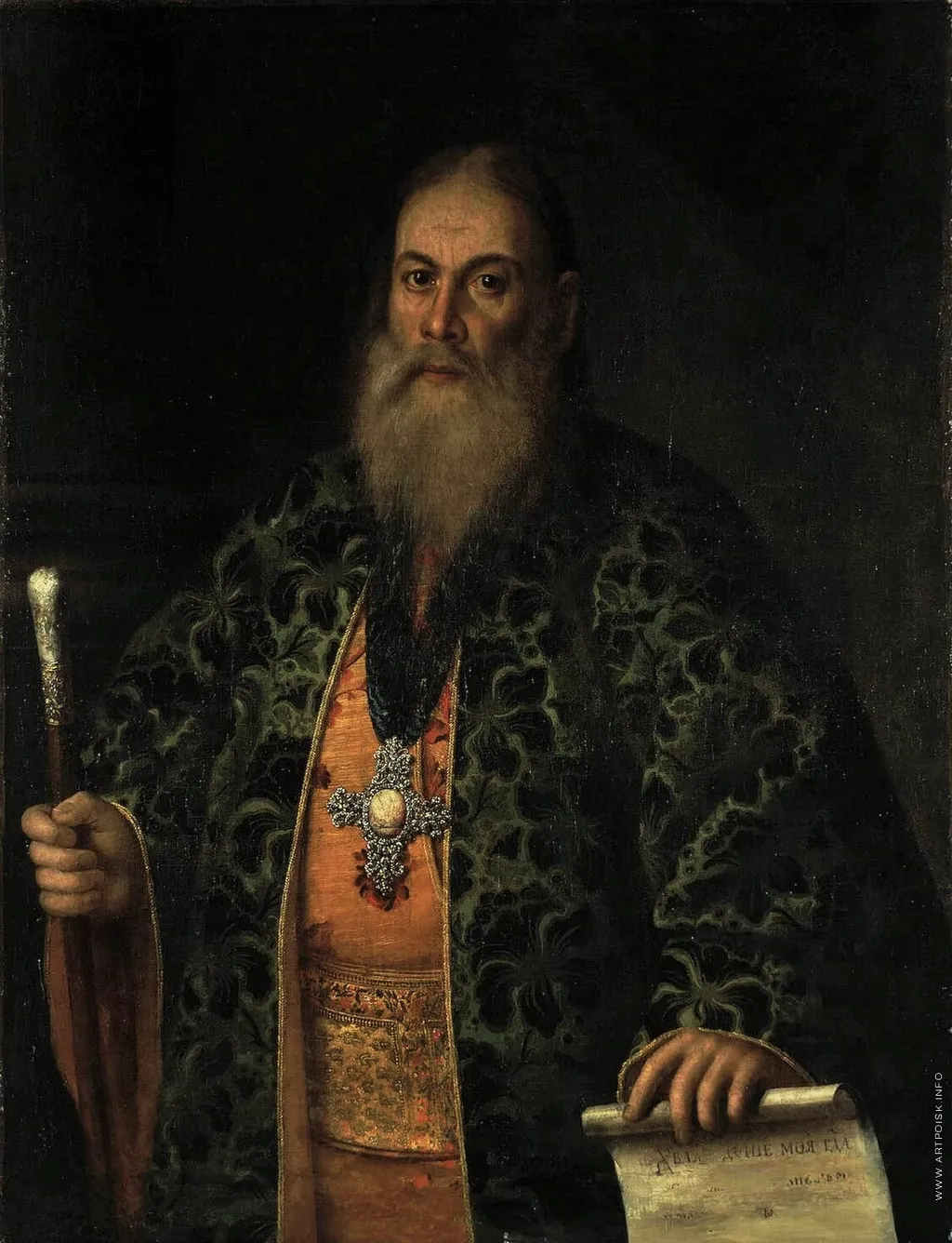 Portrait of Fiodor Dubiansky, by Aleksey Antropov, oil, 1761