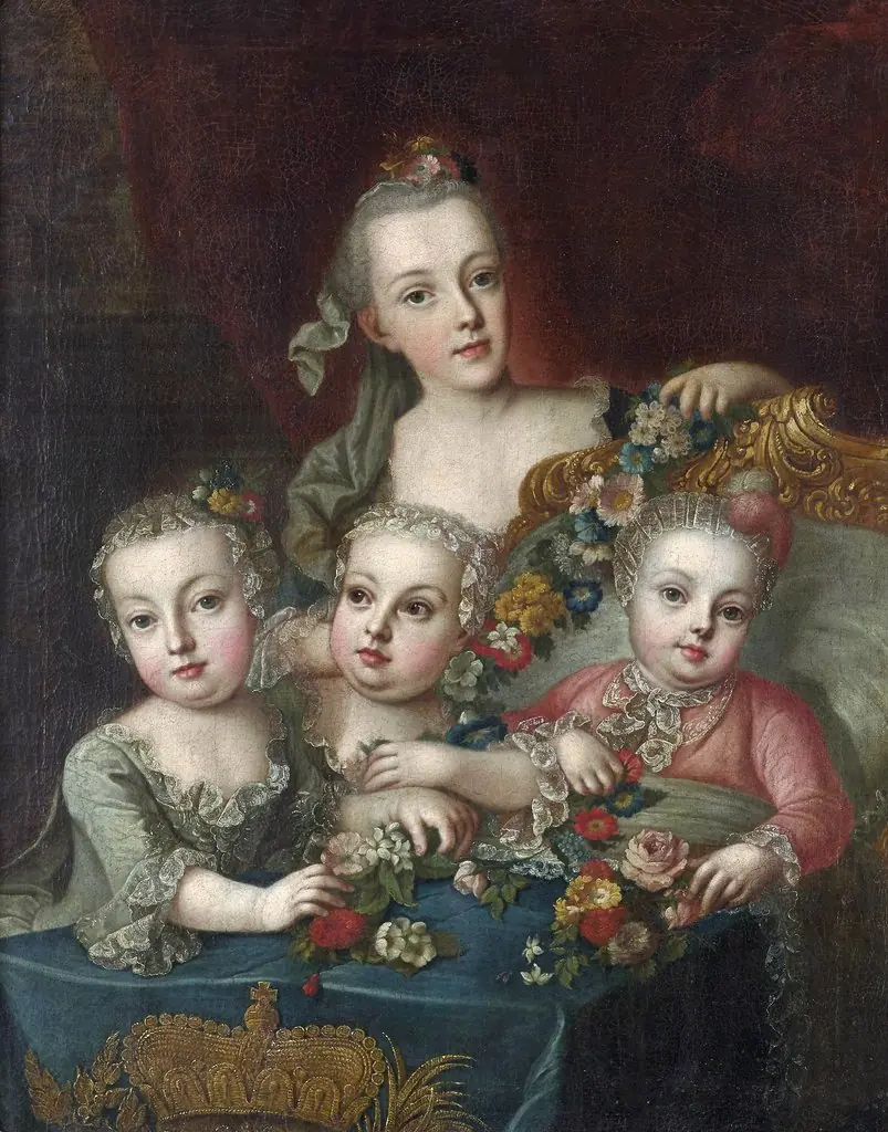 Portrait of the children of the Austrian Empress Maria Theresa, by Aleksey Antropov
