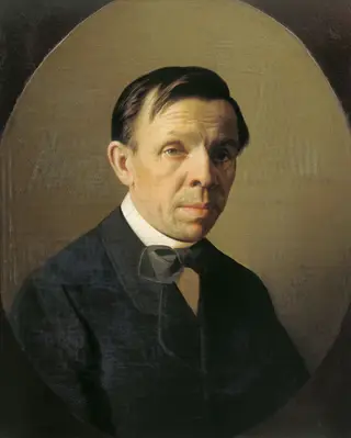 Portrait of the artist Sergey Zaryanko, by Aleksey Kolesov