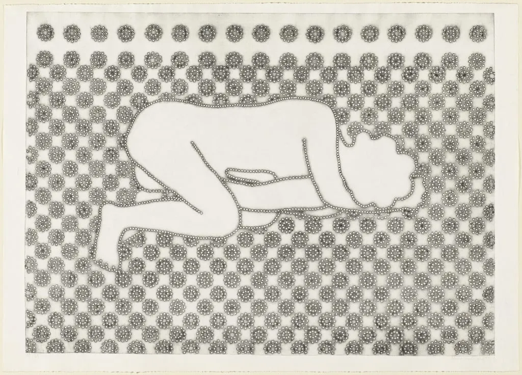Untitled, by Alena Kučerová, ink, 1967