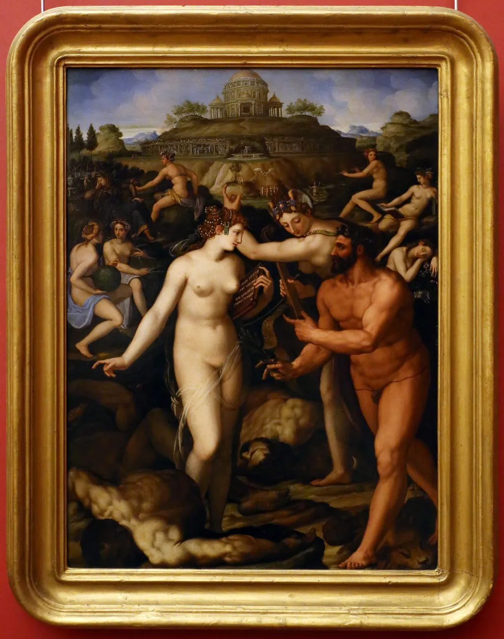 Hercules crowned by a Muse, by Alessandro Allori, unspecified, 1568