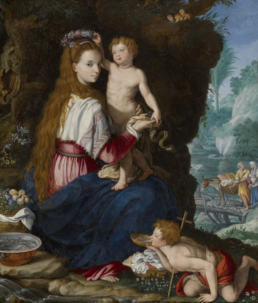 Madonna with Little Saint John, by Alessandro Allori