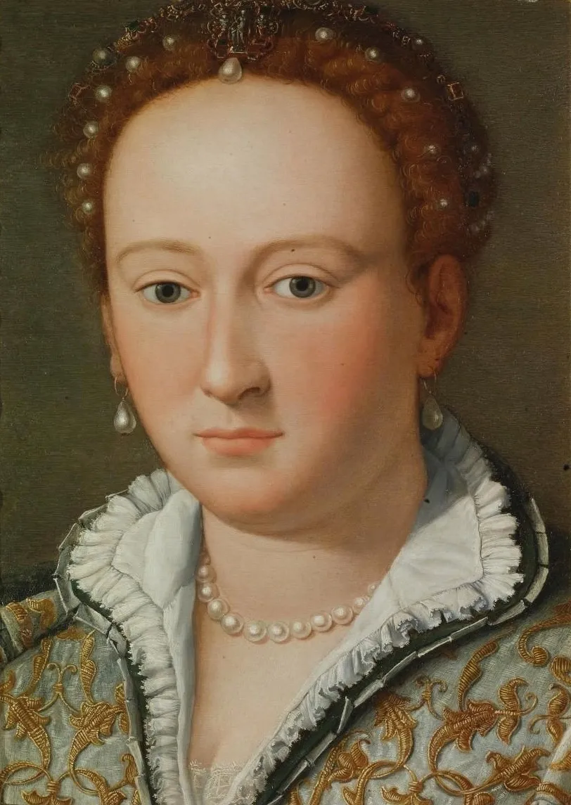 Portrait of Bianca Cappello, by Alessandro Allori, oil, 1590