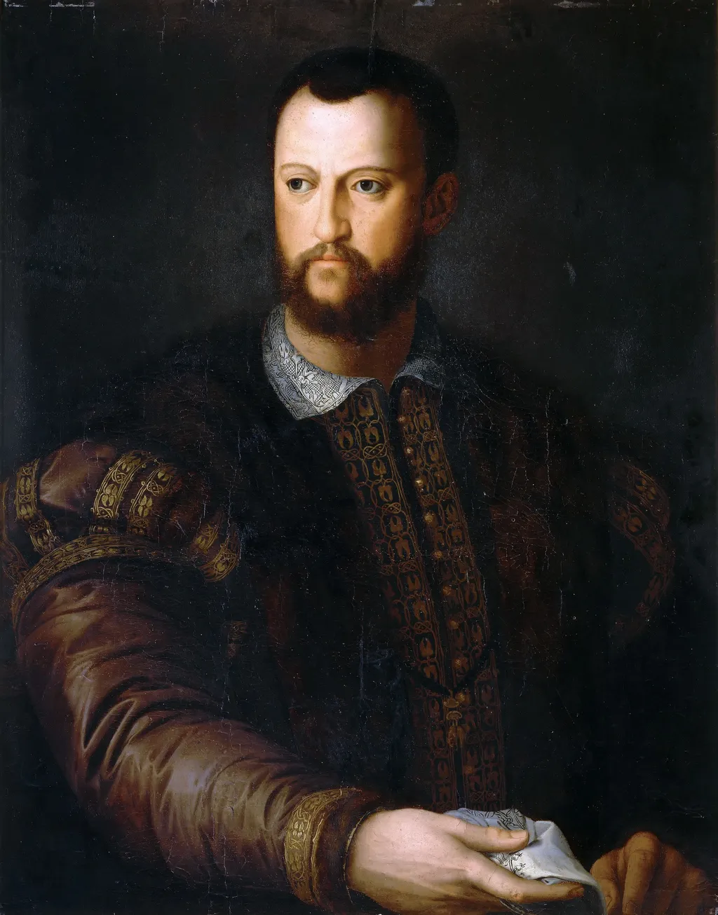 Portrait of Cosimo I de' Medici, by Alessandro Allori, oil, 1592