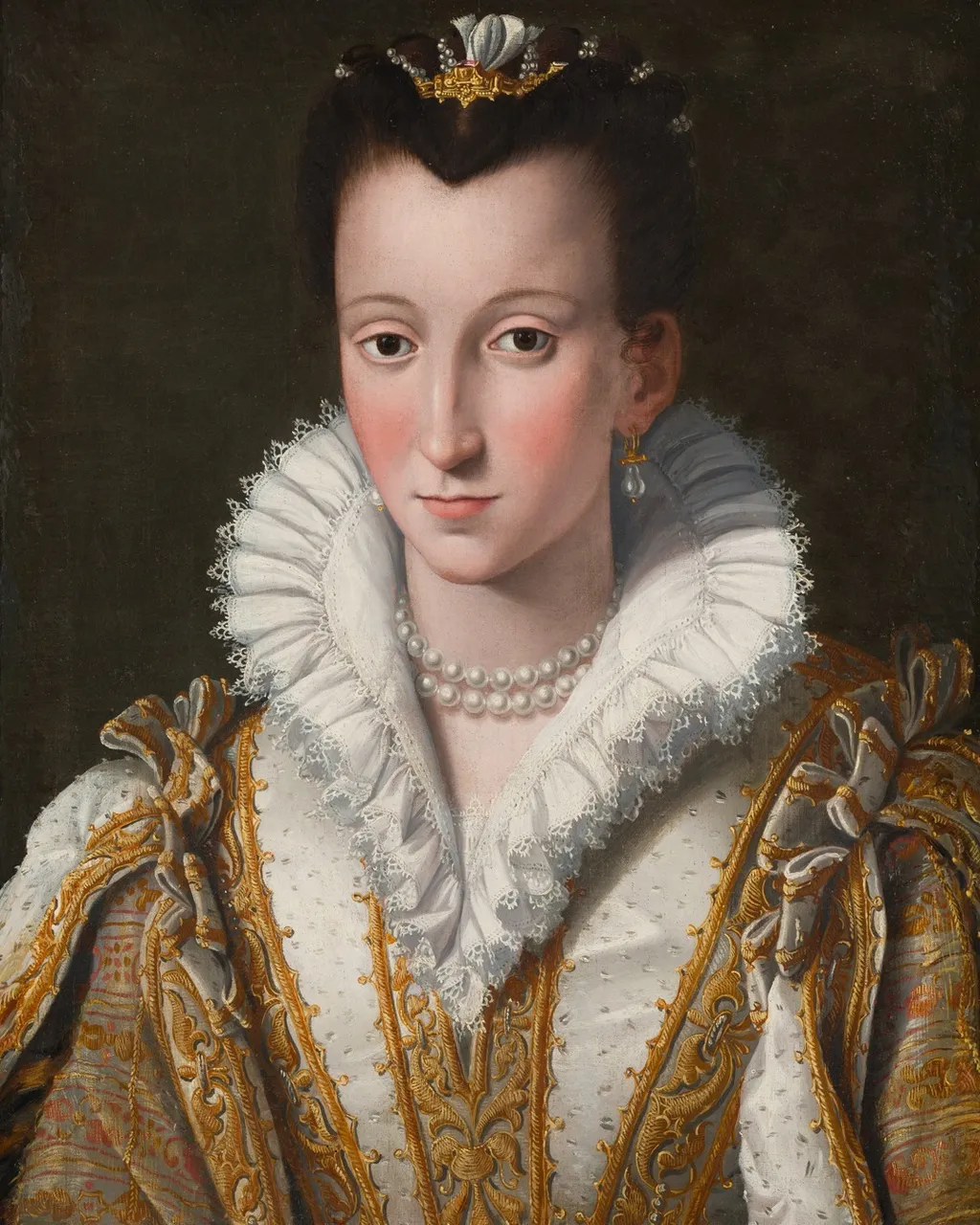 Portrait of Eleonora di Garzia di Toledo, called Dianora (?), by Alessandro Allori, unspecified, 1571