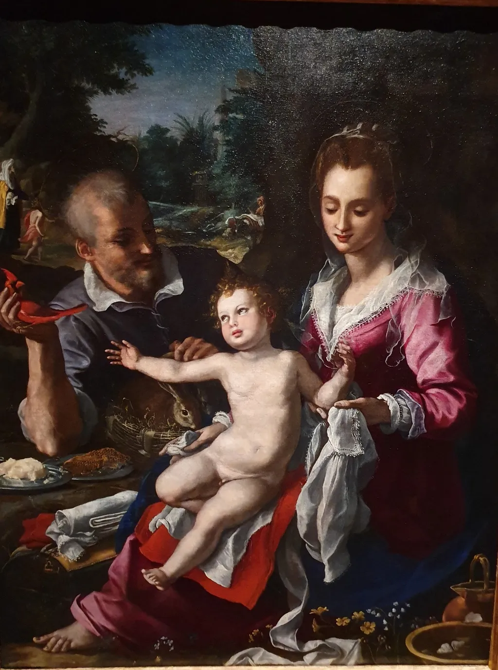 The Holy Family, by Alessandro Allori, oil, 1602