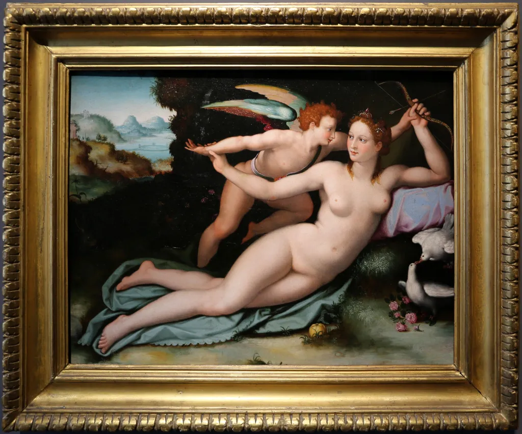 Venus and Cupid, by Alessandro Allori, unspecified, 1570