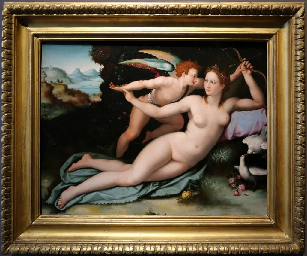 Venus and Cupid, by Alessandro Allori