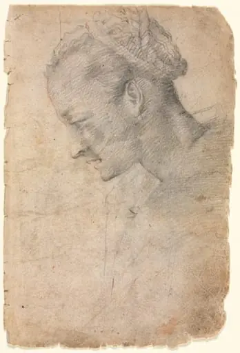Profile of a Woman's Head (recto), by Alessandro Casolani