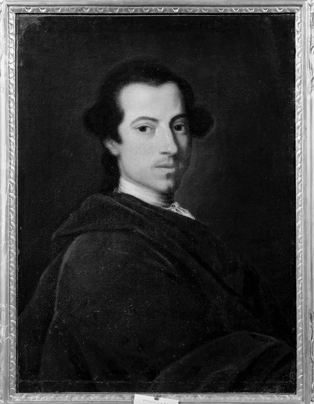 Portrait of a Man in a Brown Cloak, by Alessandro Longhi, oil, 1783