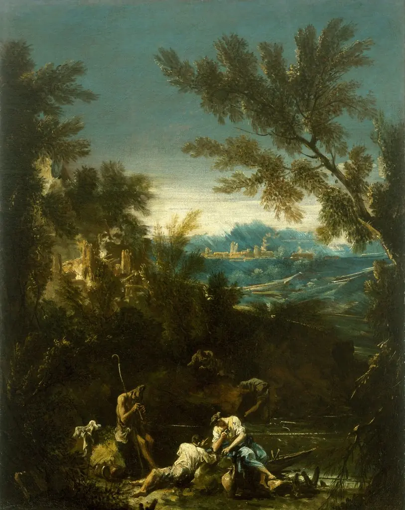 Landscape with Figures, by Alessandro Magnasco